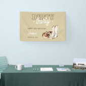 Western Rustic Dirty Thirty 30th Birthday Party Banner (Messe)