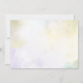 Western Rustic Floral Baby Dusche Party Foto Einladung (Rückseite)