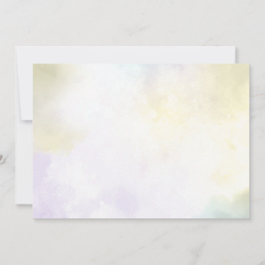 Western Rustic Floral Baby Dusche Party Foto Einladung (Rückseite)