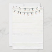 Western Rustic Hoedown Cowboy Geburtstagsparty Einladung (Rückseite)