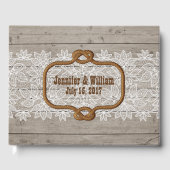 Western Rustic Theme Wedding Gästebuch (Vorderseite)