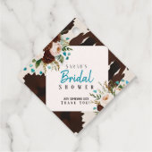 Western Rustic Wildblume Boho Vielen Dank Geschenkanhänger (Rückseite)