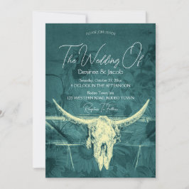 Western Rustikal dunkle Aquamarine Sonnenblumen Bu Einladung