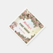 Western Rustikale Geburtstagsparty Serviette (Ecke)