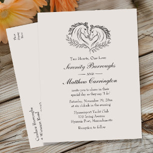 Western Rustikale Hochzeit Einladungspostkarte