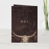 Western Rustikale Hochzeit Save the Date Vintag Ankündigung (Rückseite)