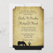 Western Rustikale Hochzeitseinladung Einladung (Vorderseite)