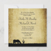 Western Rustikale Hochzeitseinladung Einladung (Vorderseite)