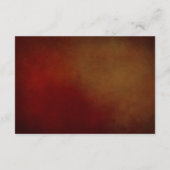 Western Rustikale Hufeisenburgund & Gold Empfang Begleitkarte (Rückseite)