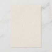 Western Rustikale Lässige Beige Braun Hochzeit Det Begleitkarte (Rückseite)