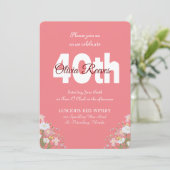 Western Rustikale Wildblumen Personalisiert Geburt Einladung (Stehend Vorderseite)