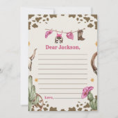 Western Rustikale Zeitkapsel - Karte (Vorderseite)