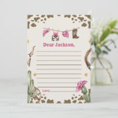 Western Rustikale Zeitkapsel - Karte (Stehend Vorderseite)