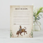 Western Rustikale Zeitkapsel - Karte (Stehend Vorderseite)