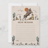 Western Rustikale Zeitkapsel - Karte (Vorderseite)