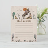 Western Rustikale Zeitkapsel - Karte (Stehend Vorderseite)