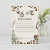 Western Rustikale Zeitkapsel - Karte (Stehend Vorderseite)