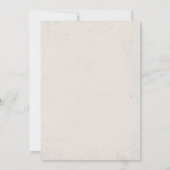 Western Rustikale Zeitkapsel - Karte (Rückseite)