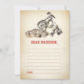 Western Rustikale Zeitkapsel - Karte (Vorderseite)