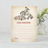 Western Rustikale Zeitkapsel - Karte (Stehend Vorderseite)