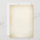 Western Rustikale Zeitkapsel - Karte (Rückseite)