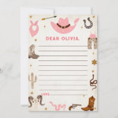 Western Rustikale Zeitkapsel - Karte (Vorderseite)