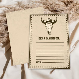 Western Rustikale Zeitkapsel - Karte