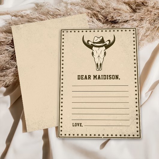 Western Rustikale Zeitkapsel - Karte