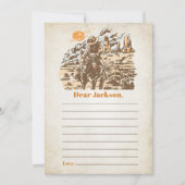 Western Rustikale Zeitkapsel - Karte (Vorderseite)