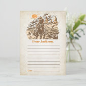 Western Rustikale Zeitkapsel - Karte (Stehend Vorderseite)