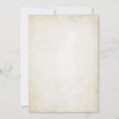 Western Rustikale Zeitkapsel - Karte (Rückseite)