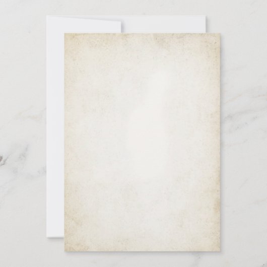 Western Rustikale Zeitkapsel - Karte (Rückseite)