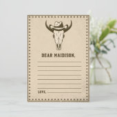 Western Rustikale Zeitkapsel - Karte (Stehend Vorderseite)