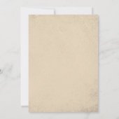 Western Rustikale Zeitkapsel - Karte (Rückseite)