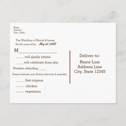 Western Rustikaler brauner Leder Look & Diamonds U Einladungspostkarte (Rückseite)