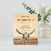 Western Rustikaler Bull Skull (Stehend Vorderseite)