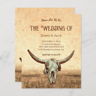 Western Rustikaler Bull Skull