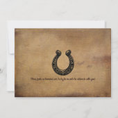 Western Rustikales Abschluss Foto Save The Date (Rückseite)