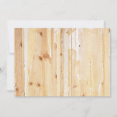 Western Rustikales Foto Einladung (Rückseite)