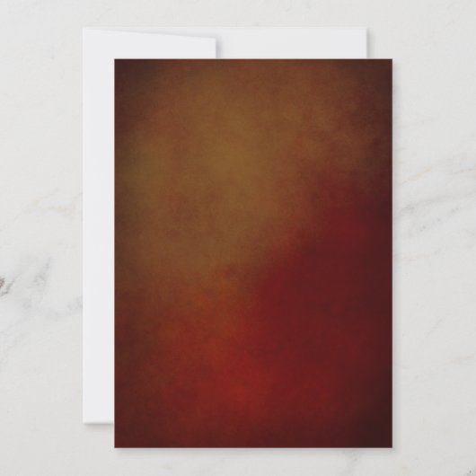 Western Rustikales Horseshoe Herz Burgund & Gold Einladung (Rückseite)