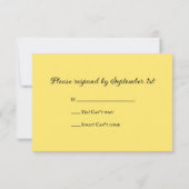 Western Saddle Country Wedelcard UAWG Response Car RSVP Karte (Rückseite)