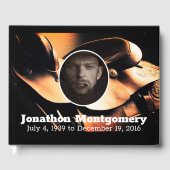 Western Saddle & Cowboy's Gebet-Gedenkmal Gästebuch (Vorderseite)