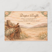Western Saddle Wildflower Diapper Raffle Begleitkarte (Vorderseite)