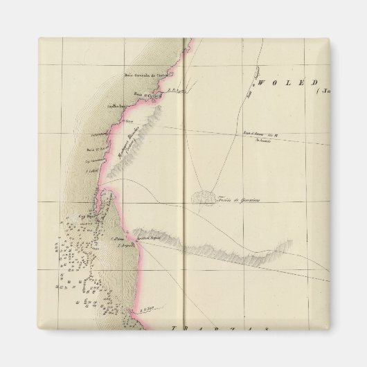 Western Sahara, Afrika 12 Magnet (Vorne)