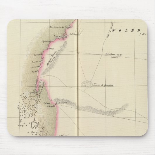 Western Sahara, Afrika 12 Mousepad (Vorne)
