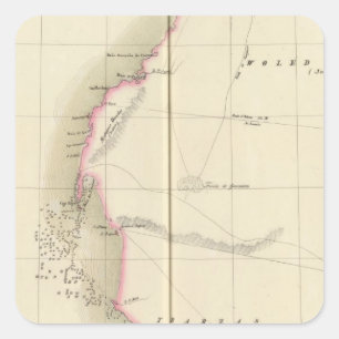 Western Sahara, Afrika 12 Quadratischer Aufkleber