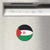 Western Sahara Fisheye Flag Magnet (In Situ (Geschirrspüler))