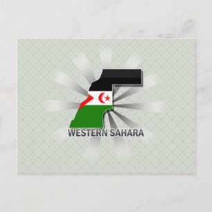 Western Sahara Flag Karte 2.0