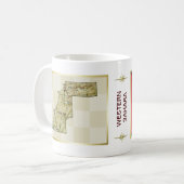 Western Sahara Flag + Karte Tasse (Vorderseite Links)