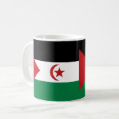 Western Sahara Flag Keramik Tasse (Vorderseite Links)